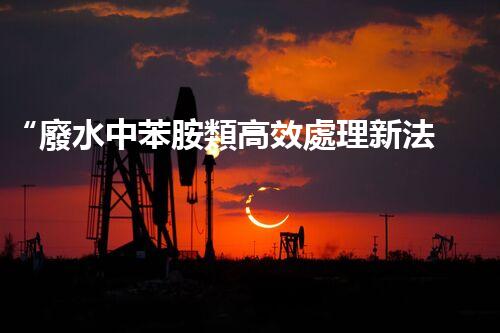 “廢水中苯胺類高效處理新法，環(huán)保先鋒引領綠色以后”